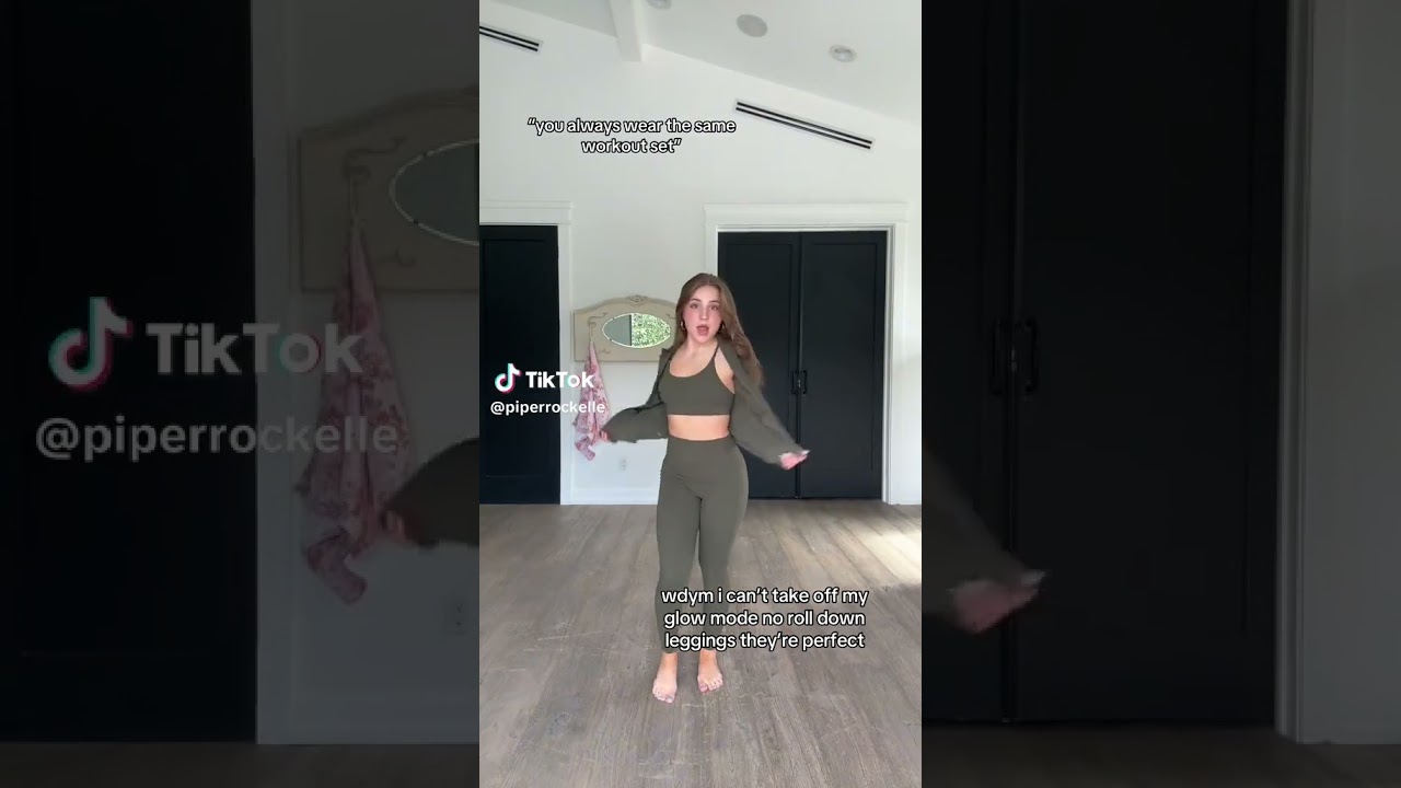 she has seriously found the best leggings EVER and they are from Shein! shop GLOWMODE on SHEIN
