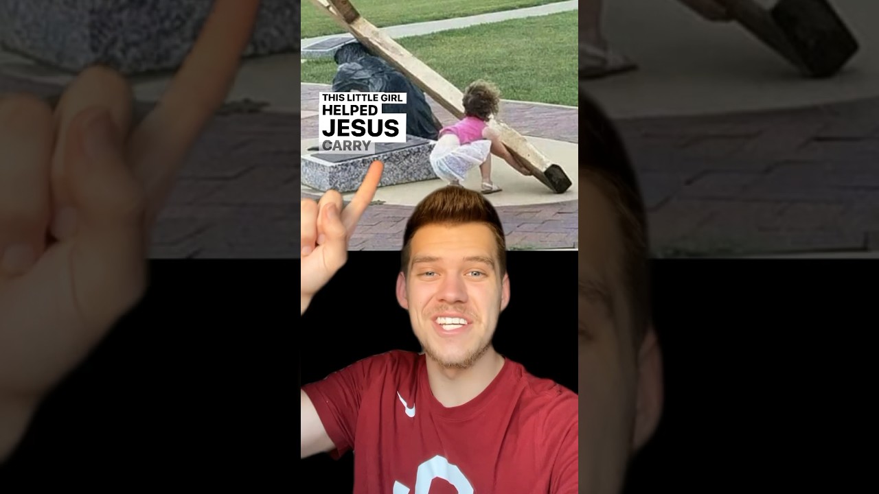 SHE helped JESUS carry the CROSS😭🥲 #god #jesus #holyspirit #bible #prayer #christian #religion