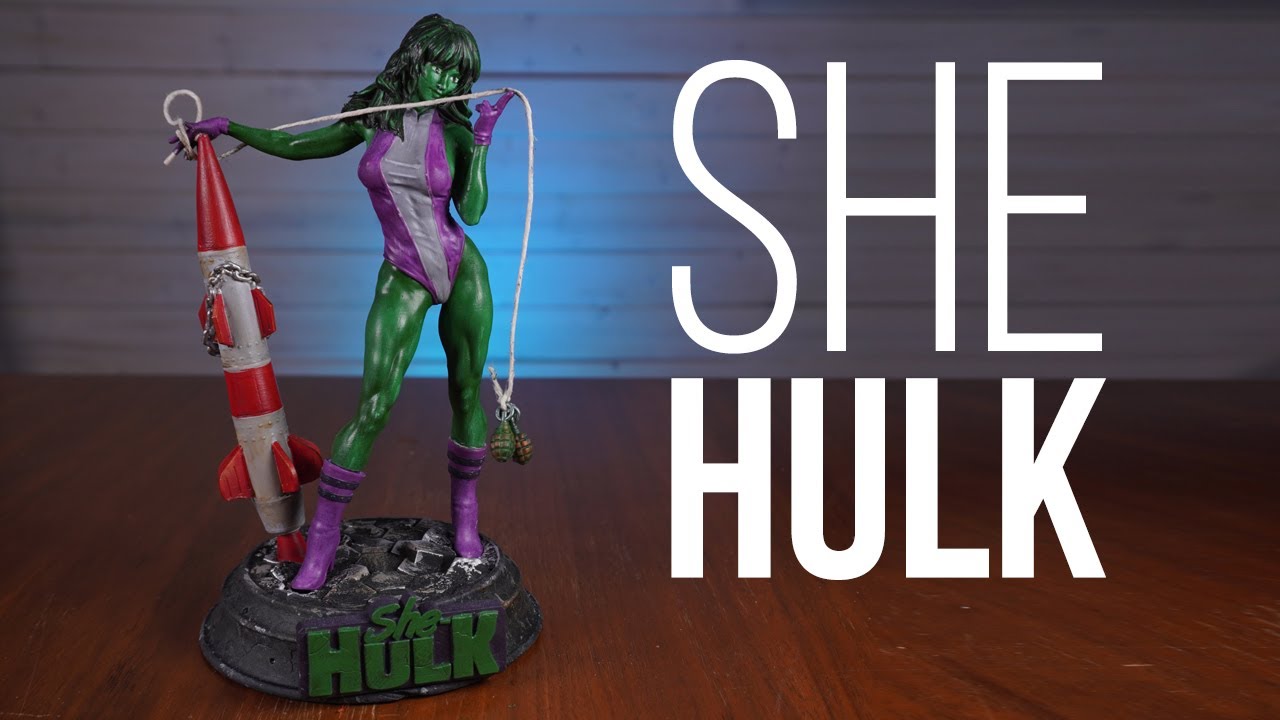 She Hulk: 3D Resin Print - Malix 3D Design