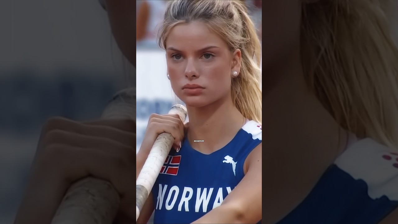 She is going viral over this! 🥶 #polevault #sports #olympics #womenspolevault #sportsshorts