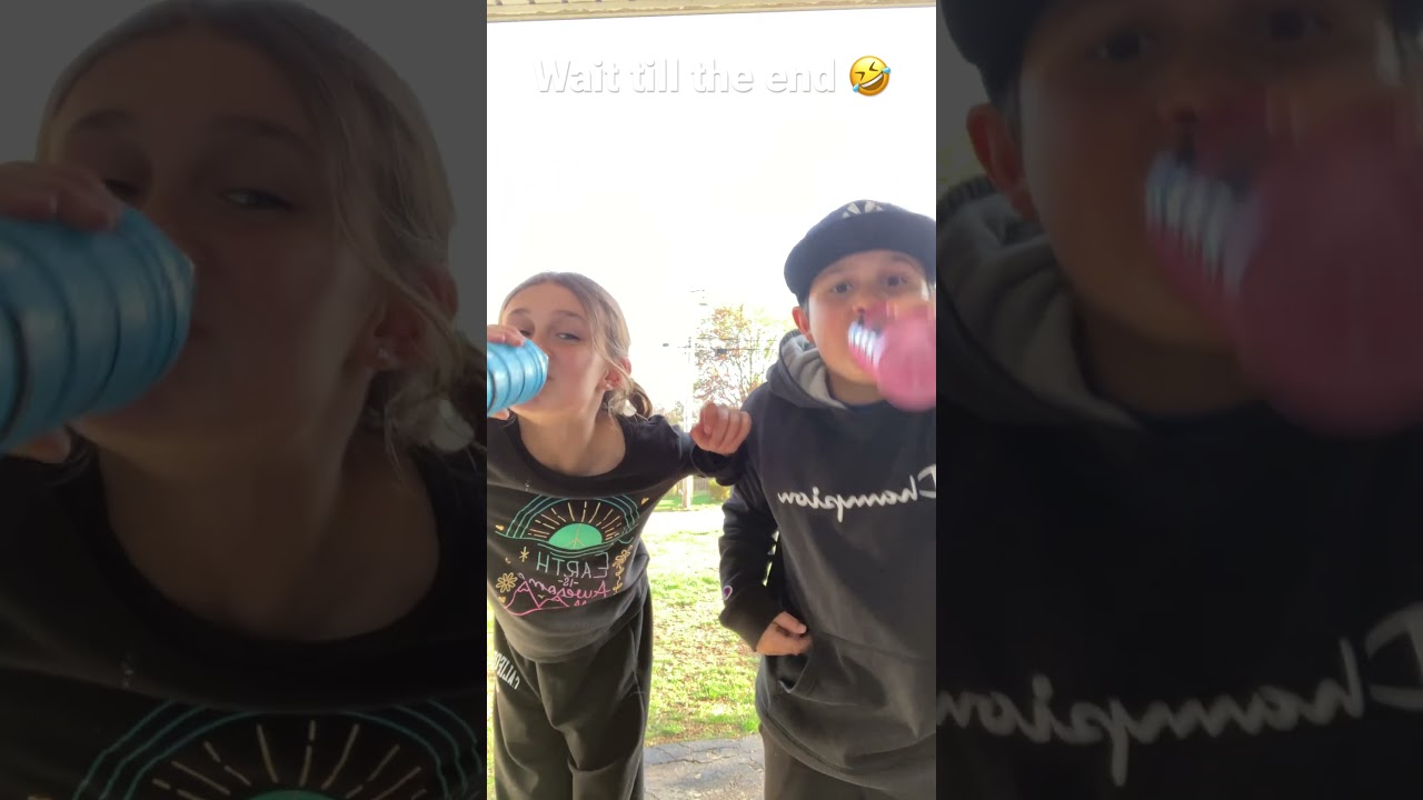 She spit it all up 🤣but I finished the drink!