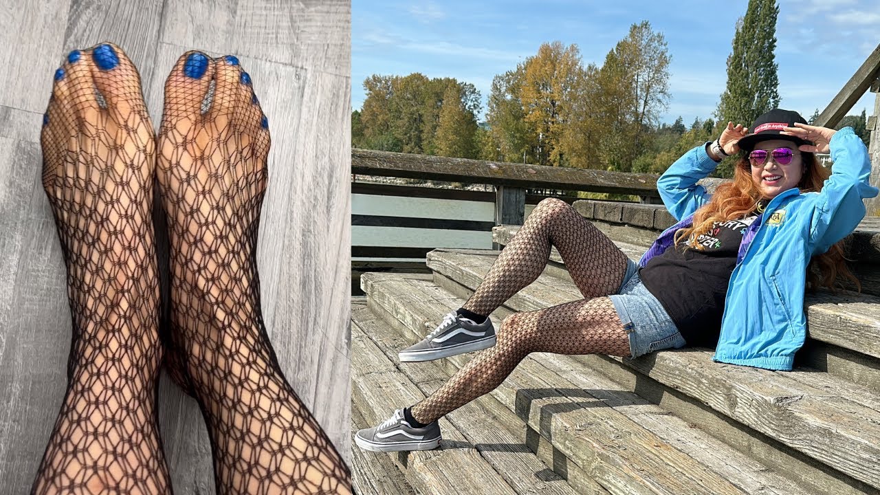 Sheer Net Reinforced Toes Netting Tights Review! Fishnets Nylons Pantyhose Stockings Feet Soles Legs