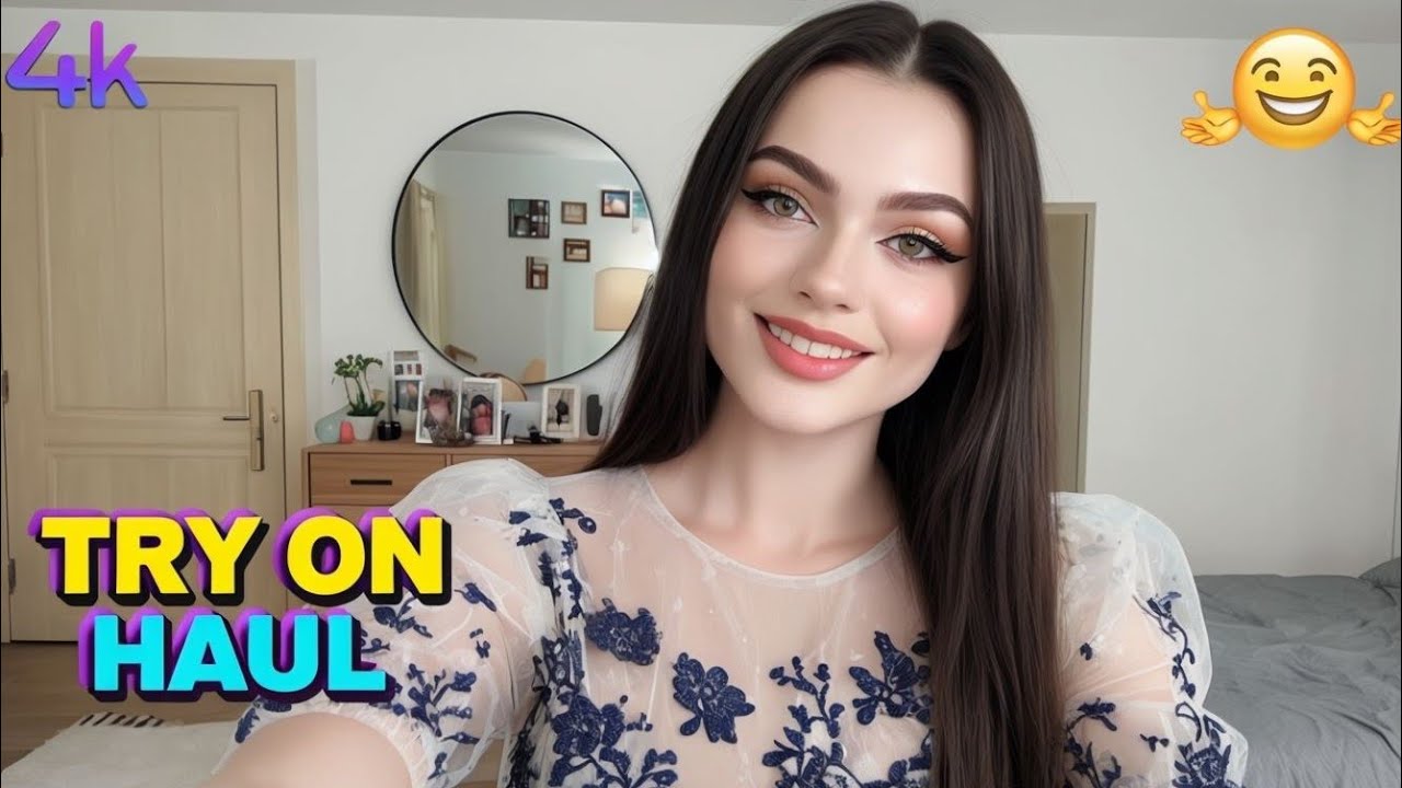 sheer transparent try on haul | 4k seethrough lingerie try on haul | bikini try on haul #2