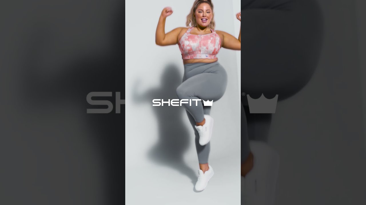 SHEFIT® Boss Leggings in Cloud Grey.