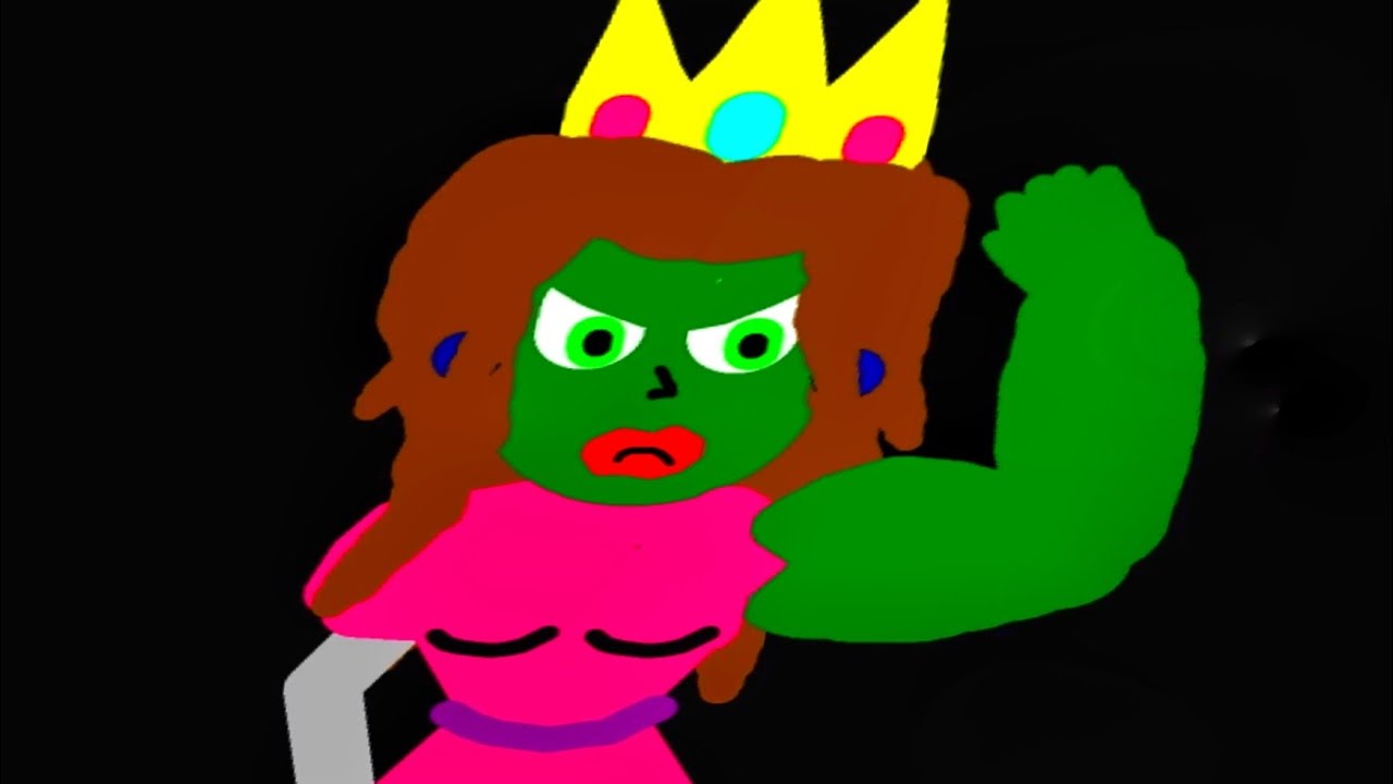 She-Hulk Transformation With Princess Peach From Super Mario(Animation) Muscle growth