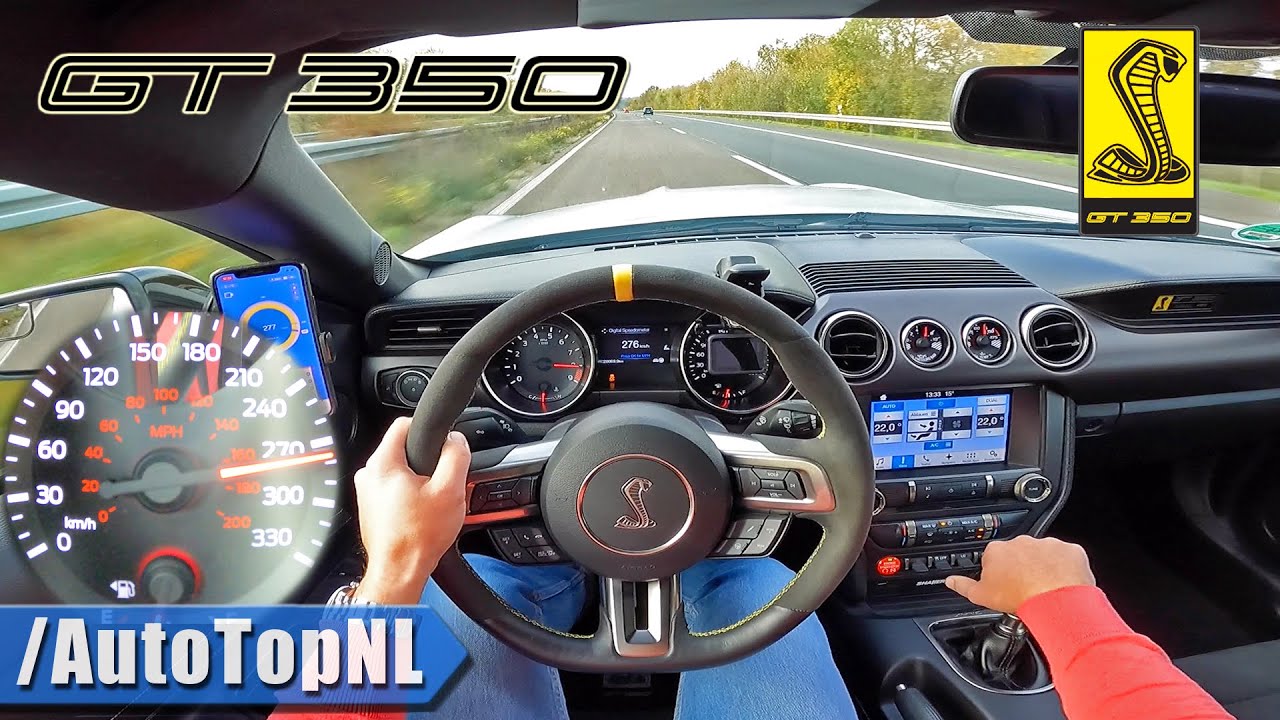 SHELBY MUSTANG GT350 TOP SPEED on AUTOBAHN [NO SPEED LIMIT] by AutoTopNL