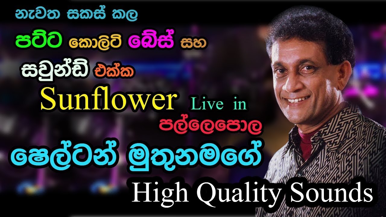 Shelton Muthunamage with Sunflowers | Pallepola | Re Created Superb Sounds