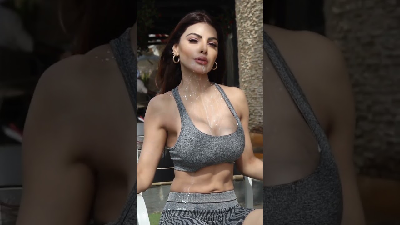 Sherlyn Chopra Drinking Milk | Hot Actress Sherlyn Chopra Cleavages Showing | #bold #viral #shorts