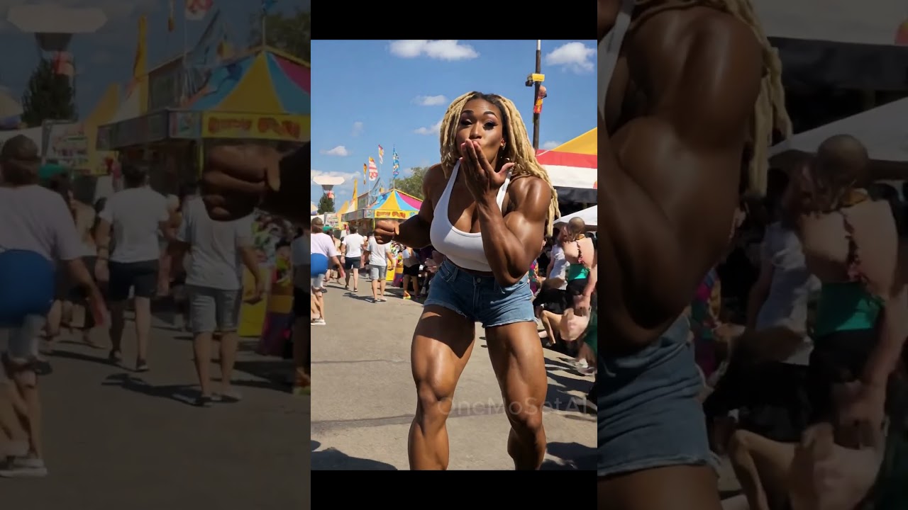 She's 6'5 and benches 350! bodybuilder