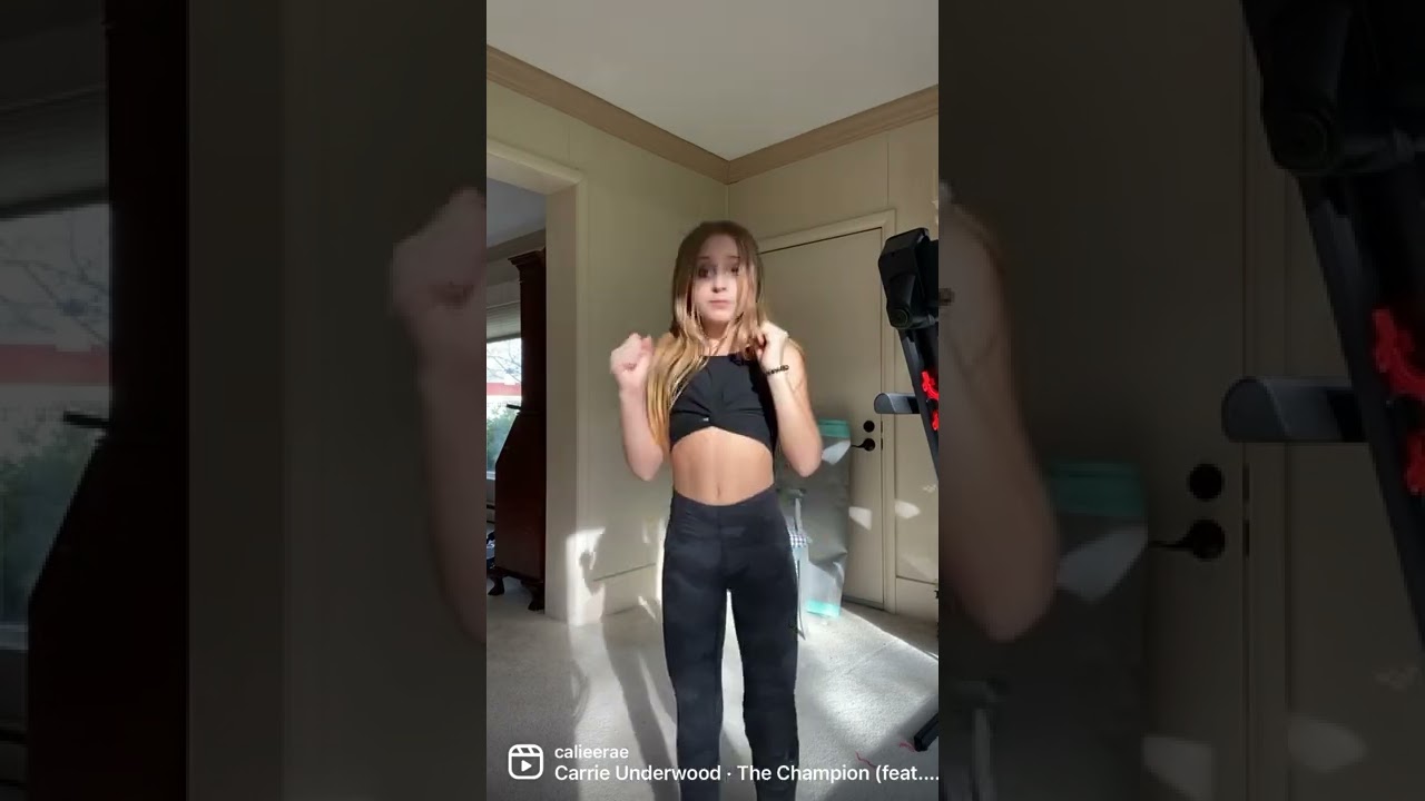 She’s a fighter,  a little inspiration from the day her cast came off. “We do not own music right”