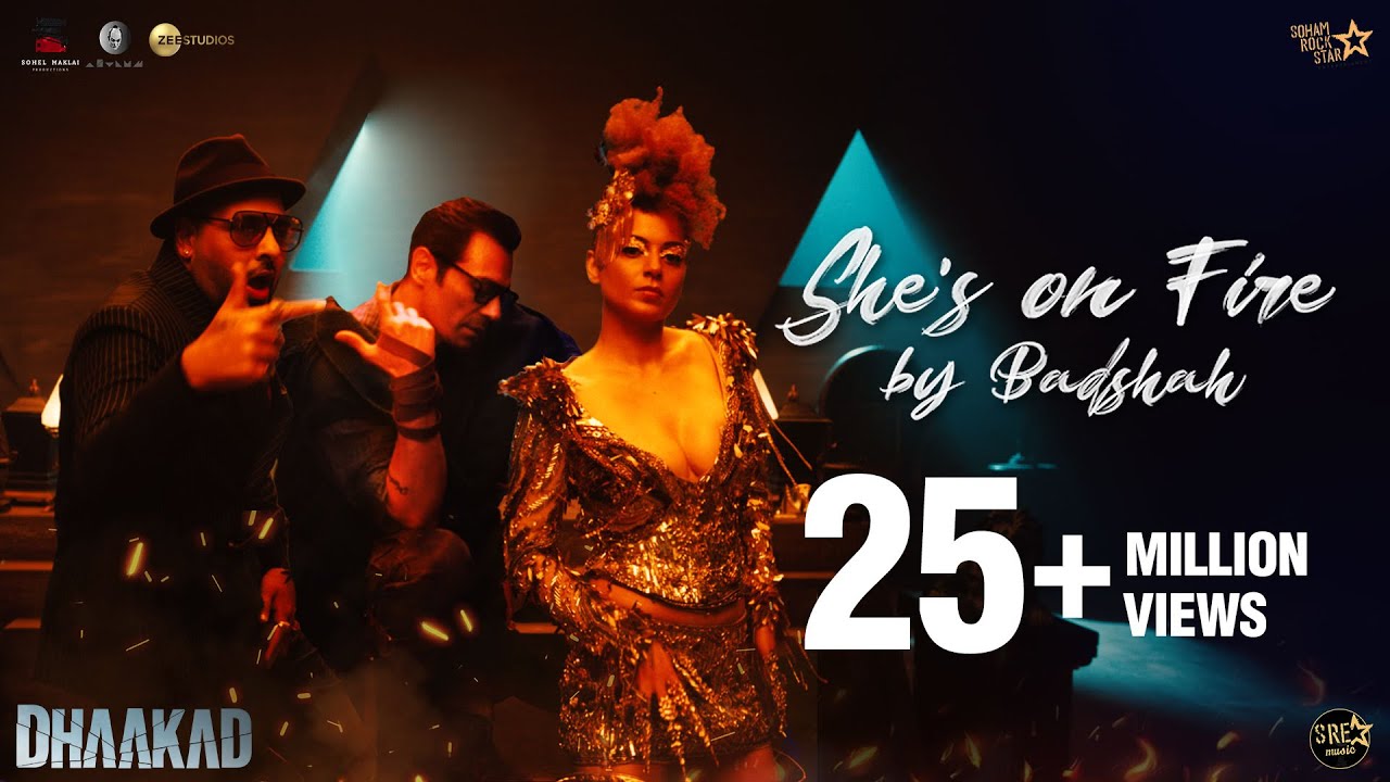 She's On Fire Song | Dhaakad | Kangana Ranaut, Arjun Rampal | Badshah, Nikhita G | Remo D| Razy
