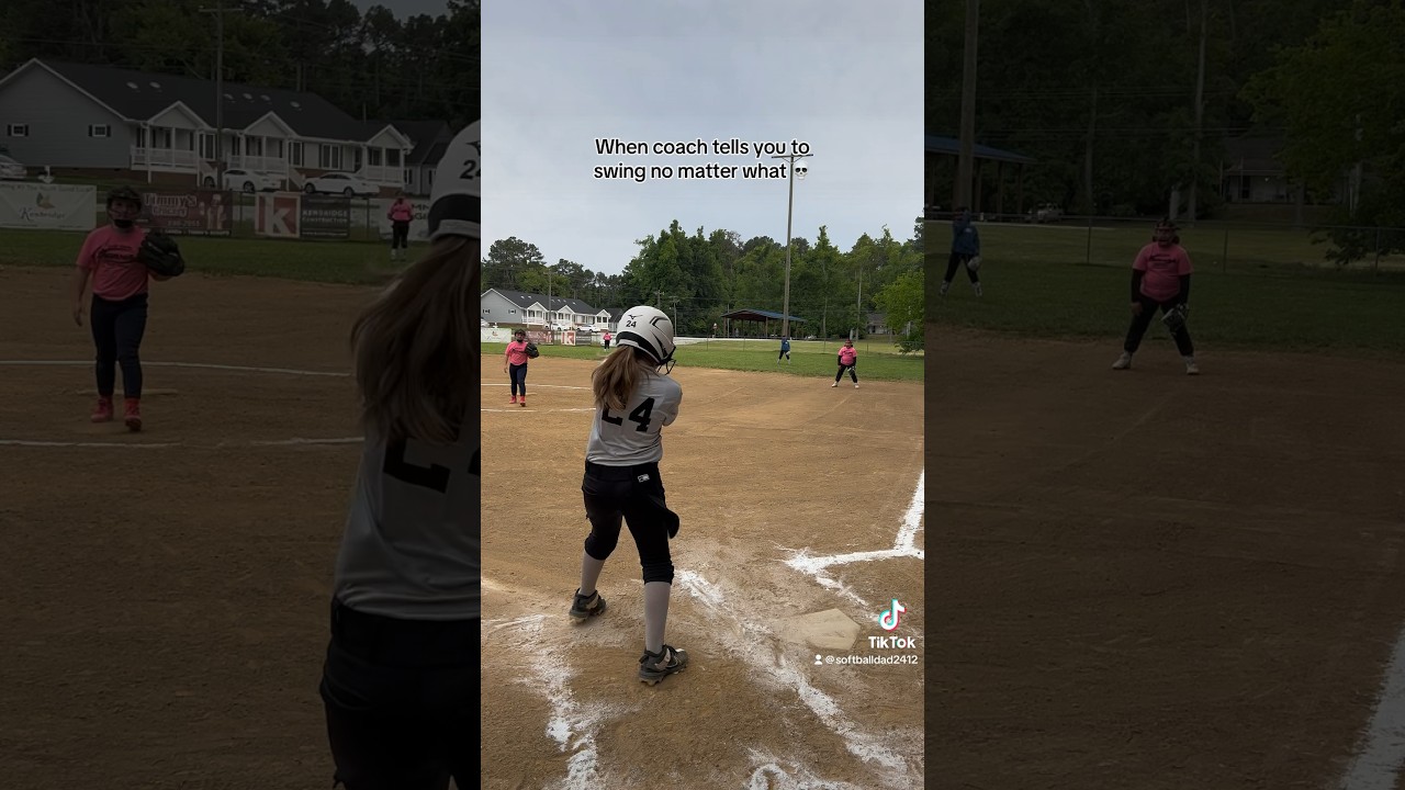 She’s so funny 💀🥎 #softball #10u #swing #shorts