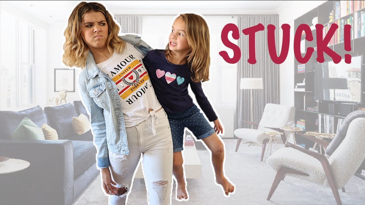 SHE'S STUCK!   stuck together for 24 hours! spell book series Episode 9