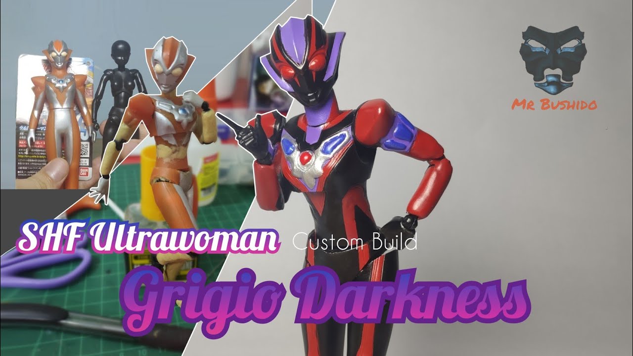 SHF Ultrawoman Grigio Darkness (Custom build by Sofubi Figure)