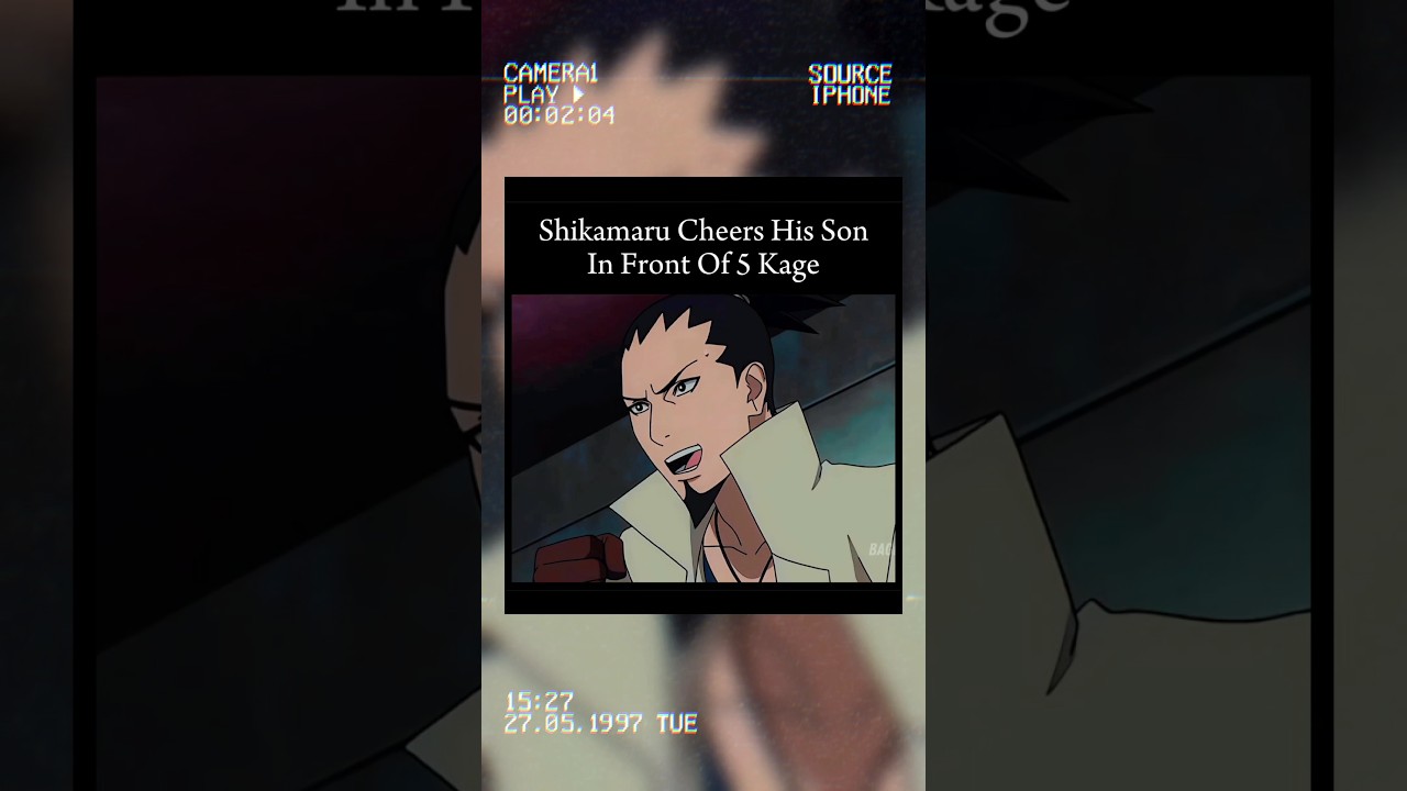 Shikamaru Cheers His Son In Front Of 5 Kage || Shikamaru Funny Moment 🔥 #shorts #anime #naruto