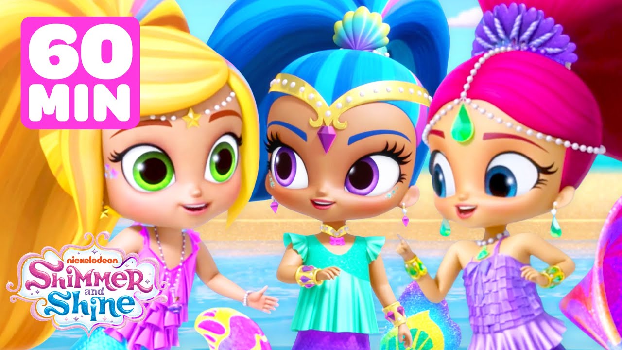 Shimmer & Shine's BEACH & Underwater Adventures & More FULL Episodes! 🧜‍♀️🌊 | Shimmer and Shine