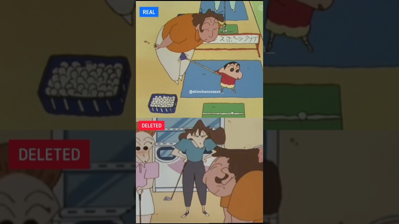 Shinchan Deleted Scene vs Real Scene 💀🤣