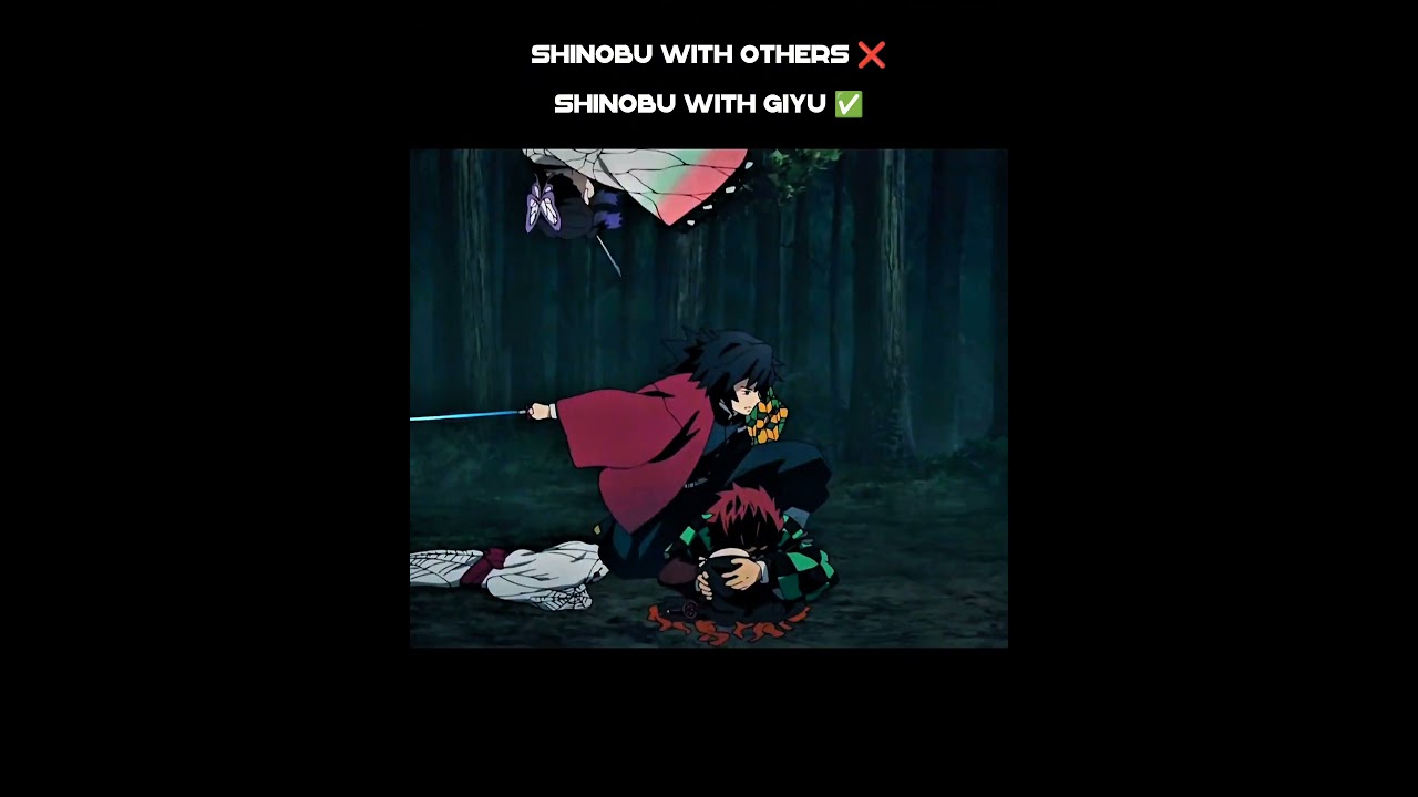 Shinobu With Others ❌ Shinobu With Giyu ✅ #demonslayer #kimetsunoyaiba #animeedit #shinobu #giyuu