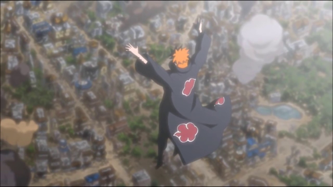 SHINRA TENSEI   Pain Destroys Konohagakure