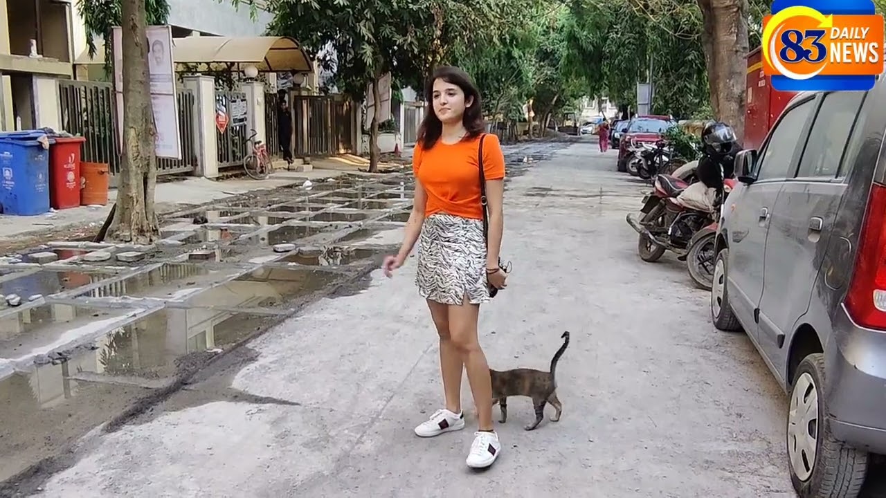 Shirley Setia spotted at a studio in Andheri.