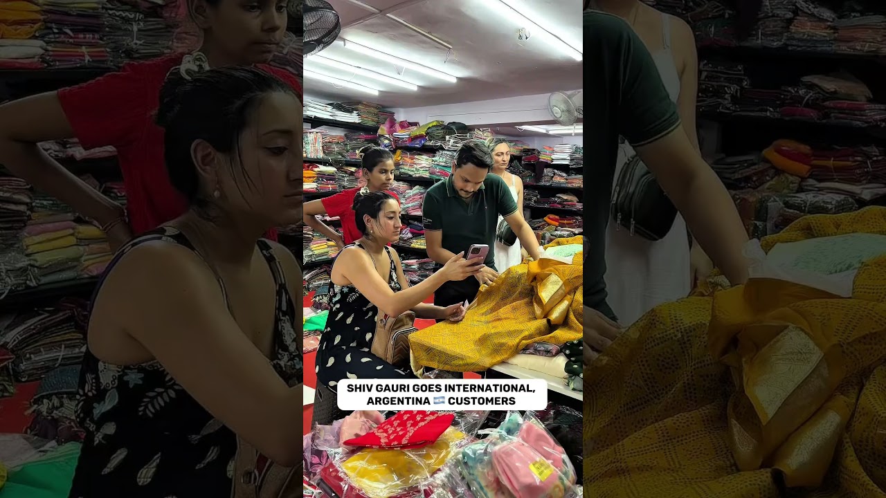 Shiv Gauri goes international, Argentina customers #wholesaleclothing #saree #indiandesignerwear