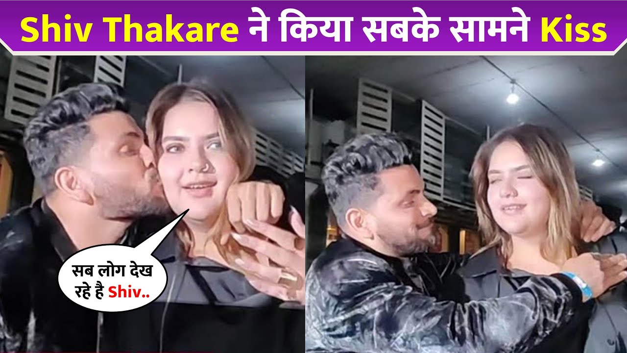 Shiv Thakare Kissed Anjali Anand in Front of Media !
