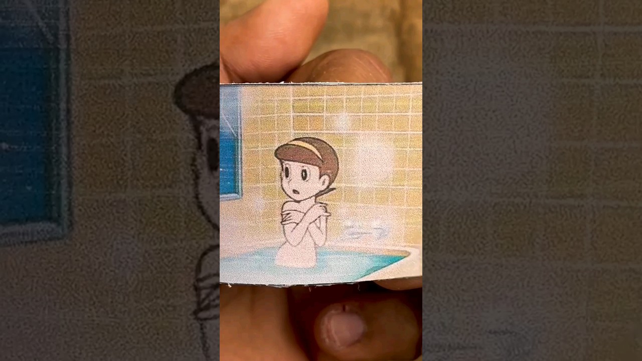 Shizuka Bathing #doraemon #cartoon #flipbook #shizuka #bathing #nobita #shizukadrawing #shorts