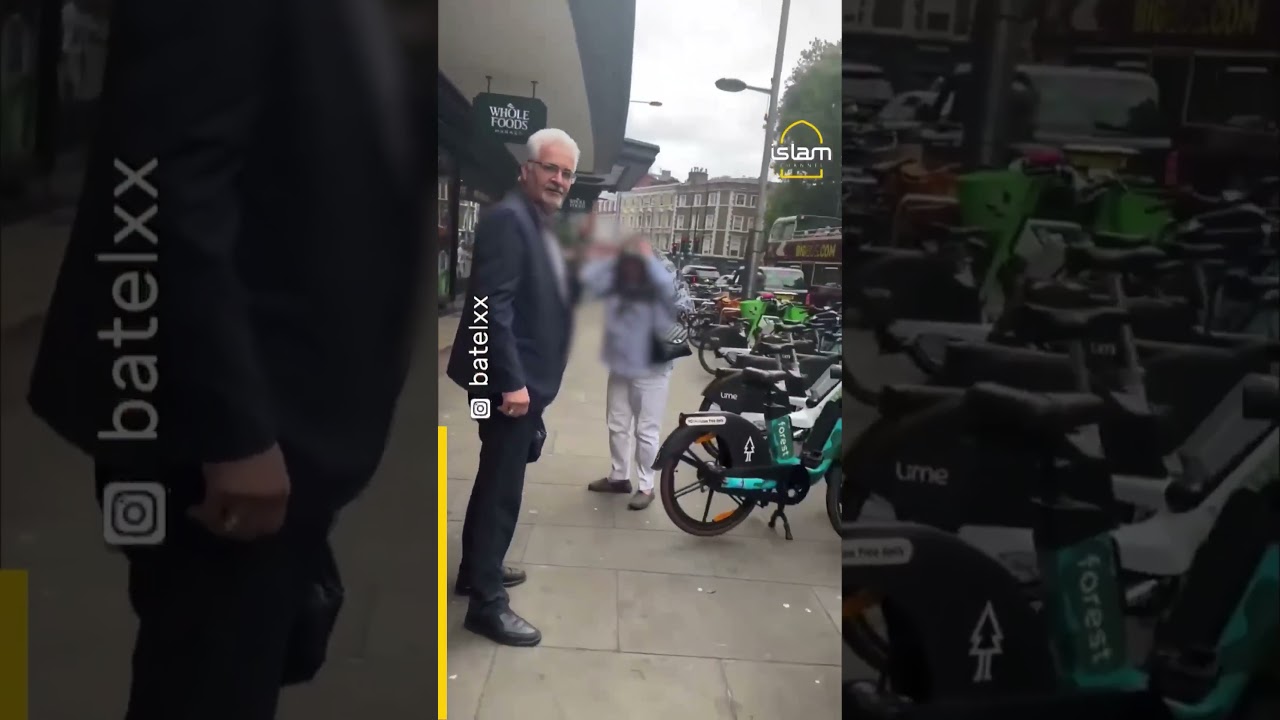 SHOCKING MOMENT WOMEN'S HIJAB PULLED OFF IN LONDON'S KENSINGTON