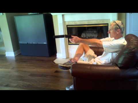 Shooting a silenced pistol in a house