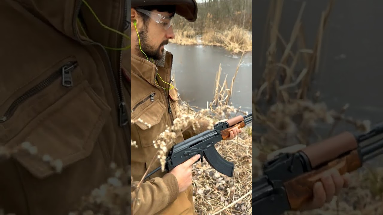 Shooting AK47 for the first time🙄🤣 #shorts #viral #ak47 #antique