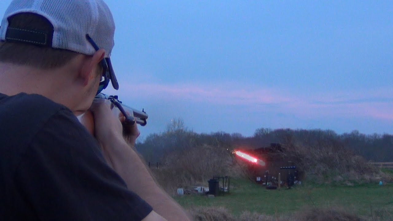 SHOOTING AN EGG WITH A TRACER AT 100 YARDS.