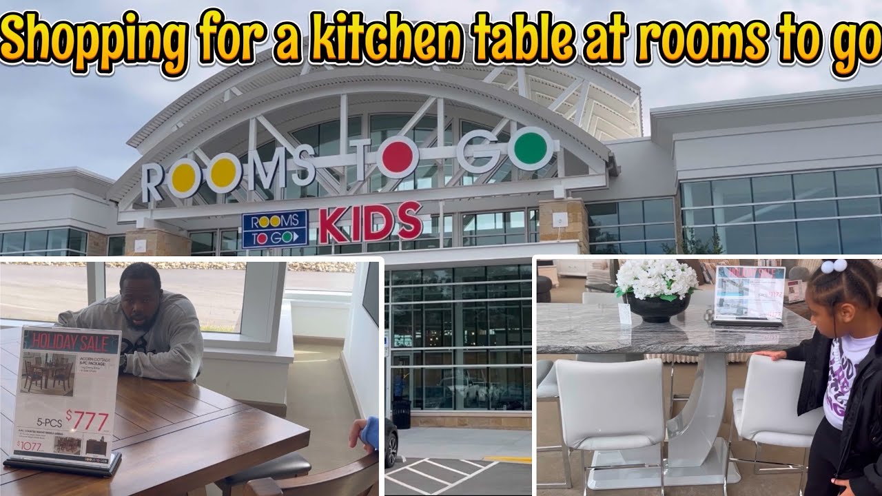 SHOPPING FOR A KITCHEN TABLE AT ROOMS TO GO