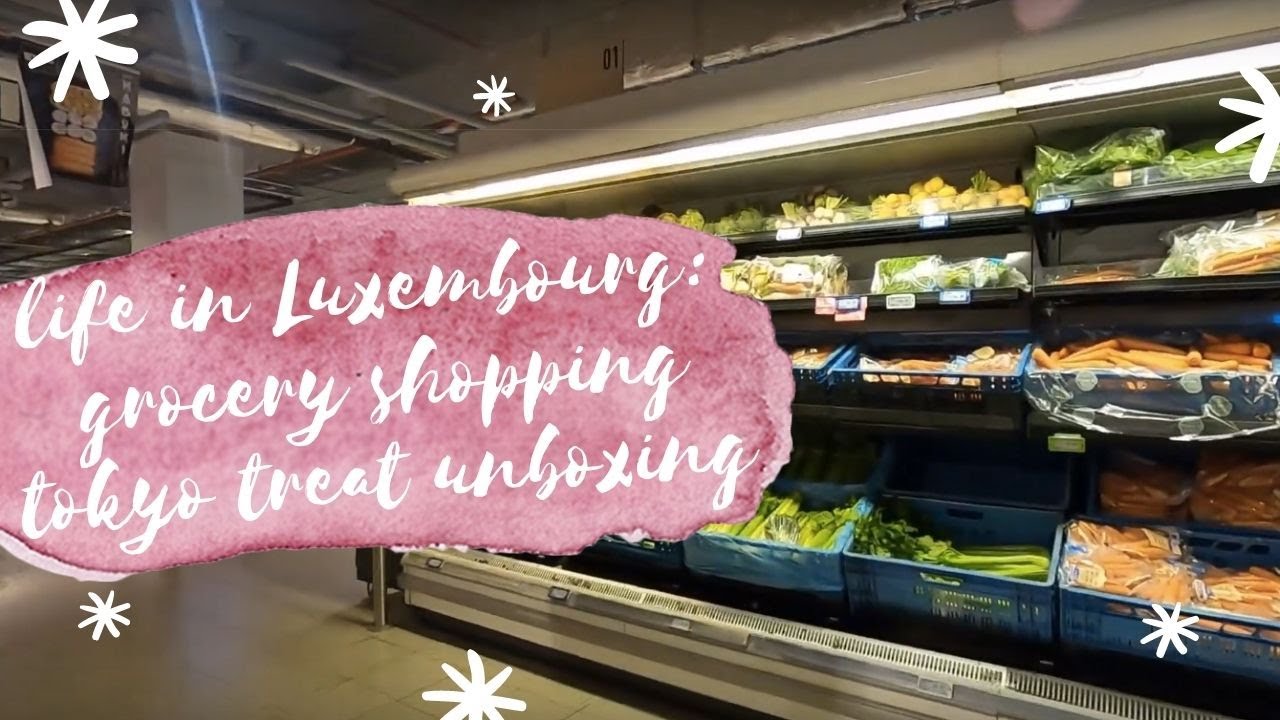 SHOPPING IN DELHAIZE LUXEMBOURG + TOKYO TREAT UNBOXING | Living in Luxembourg