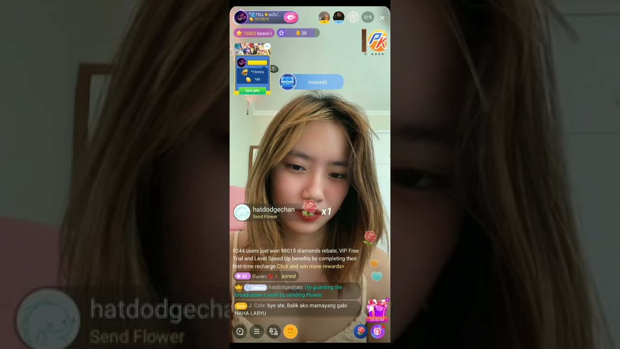 #shorts  Bigo live Pinay na19years old Part2 Lakas makaUngo? sa Live 😊😋 #trending