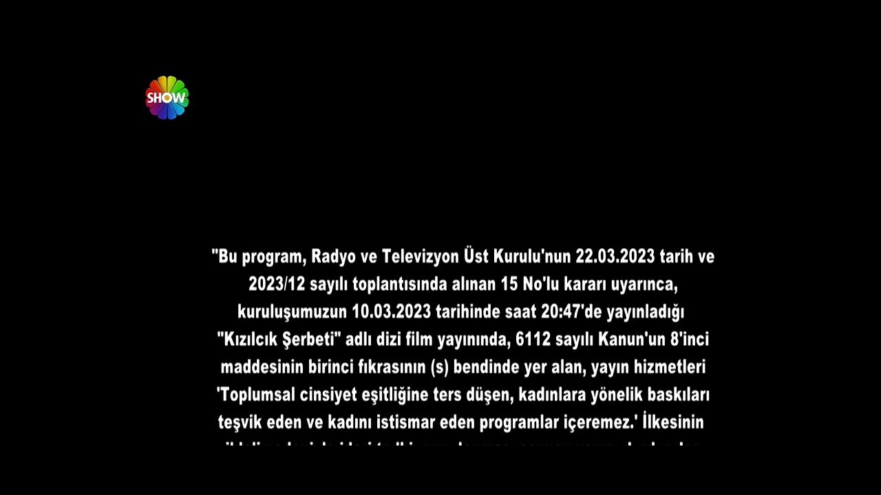 Show TV Yayın Kesilme Anı