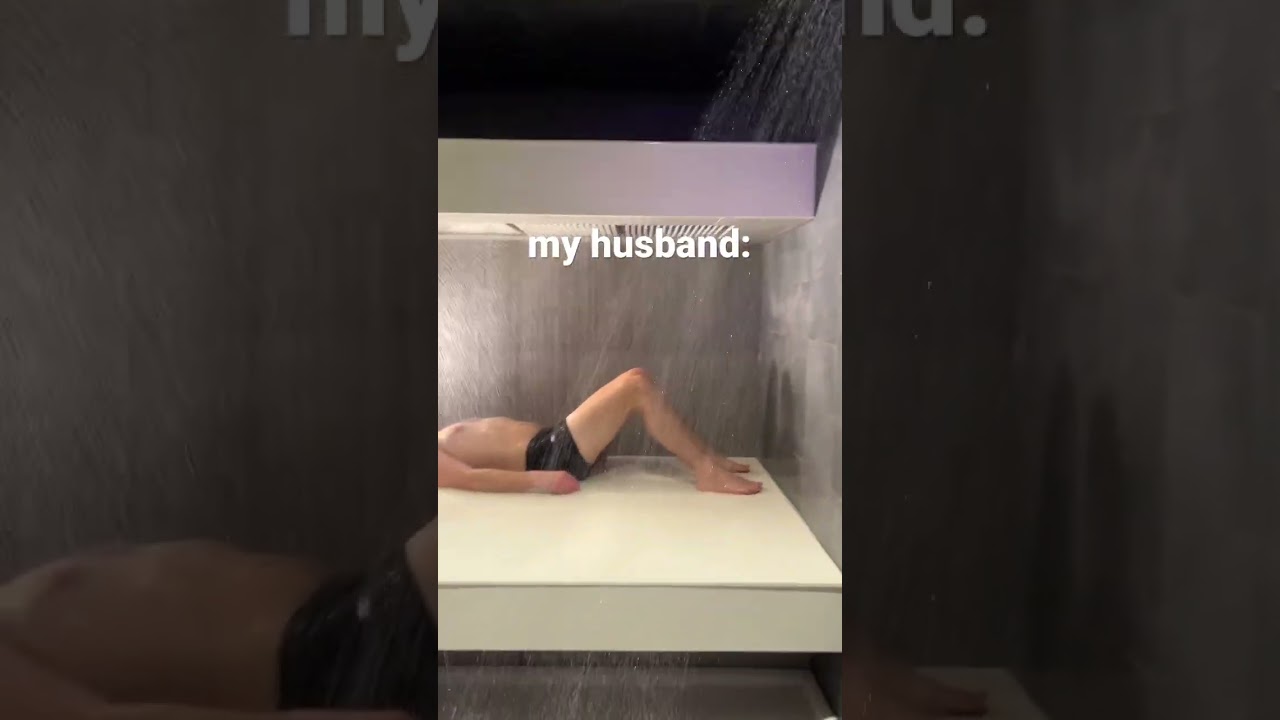 Shower bed…perfect for…🤭 #shorts #anniversary #couplescomedy#couples#uniquehotel #romantic#datenight