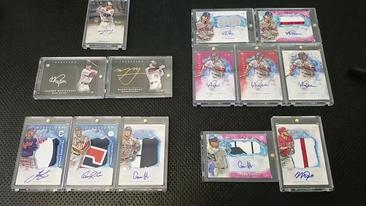 Showing off 2017 Topps Inception Baseball with Cardsmiths Breaks