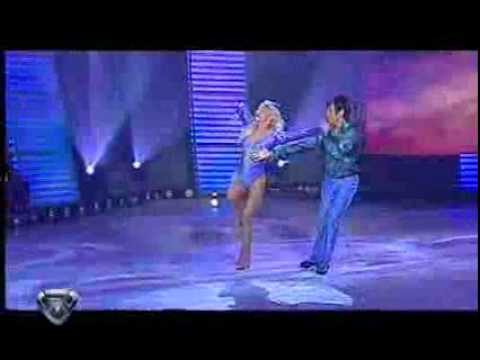Showmatch 2007 - Evangelina, 2 caídas fuertes durante el duelo