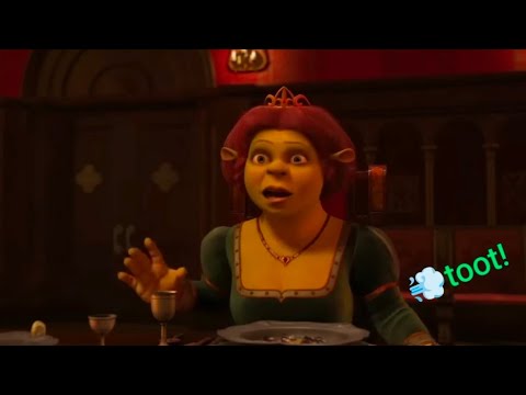 Shrek 2 Dinner scene but Fiona farts instead of burps!