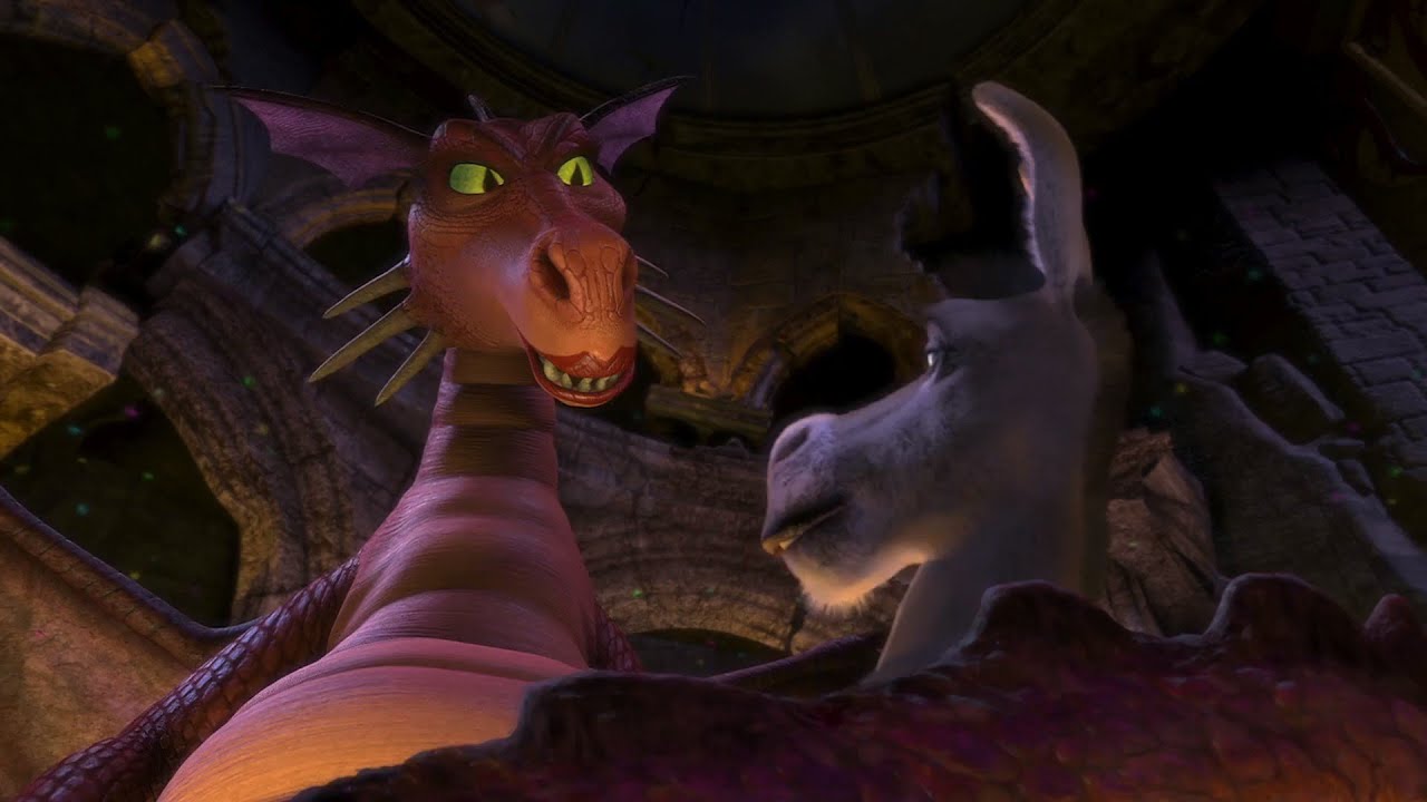 Shrek Quadrilogy - All Dragon Scenes