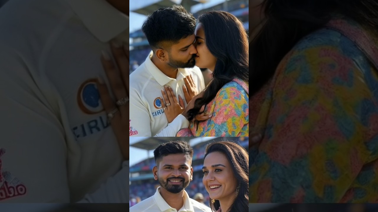 Shreyas Iyer And Preity Zinta Kissing Each Other ❤️ #love #youtubeshorts #shortvideo #ytshorts