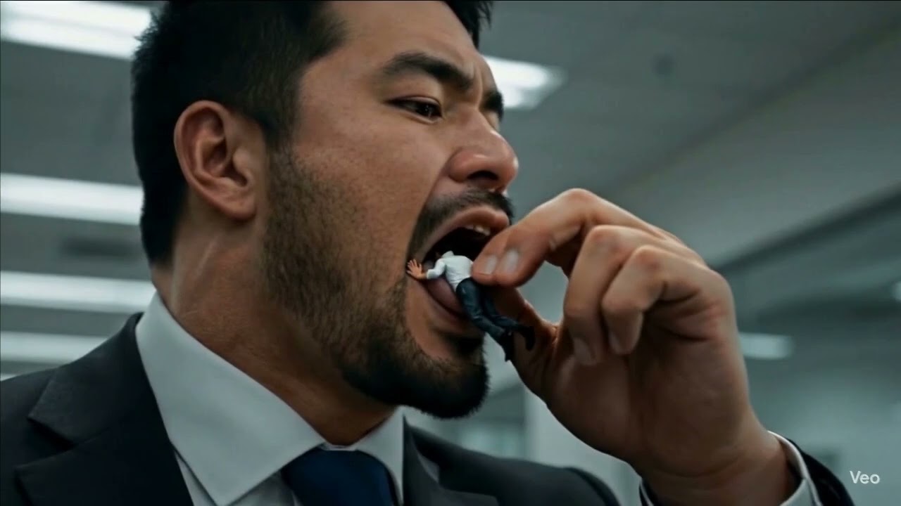 Shrink vore businessman
