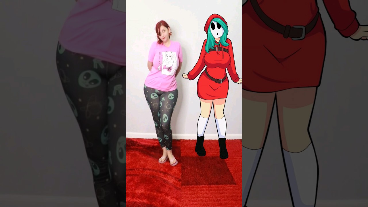 ShyGal 2D VS 3D 🙈 #cosplay