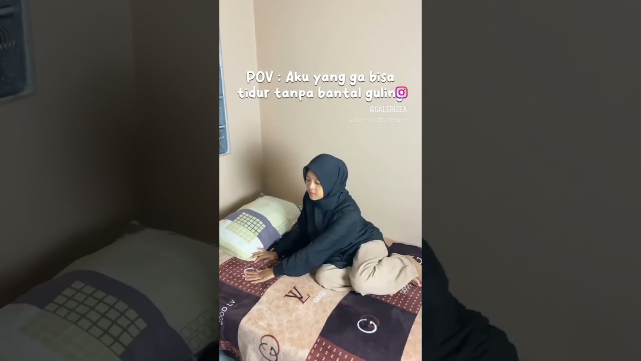 siapa nih suka tidur pakai bantal guling? saya saya #masukberanda #rameinpliss #aesthetic #beranda