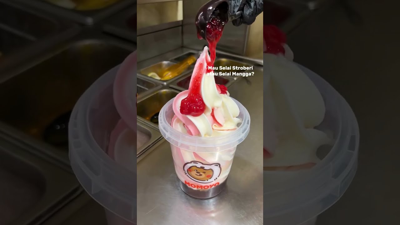 Siapa yang belum cobain Jumbo Ice Cream yang bisa DIY? Momoyo Ice Cream #momoyo #momoyoicecream