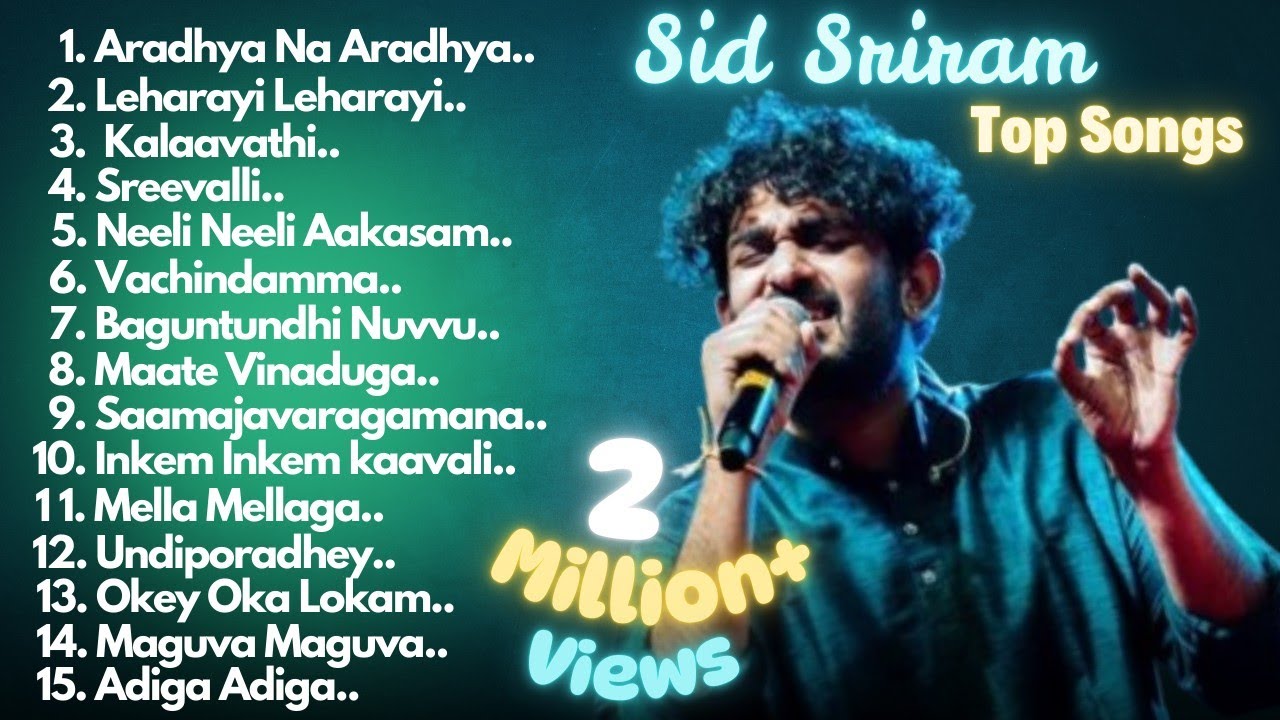 Sid Sriram Top songs #latest #song #love #rccvlogs #movie #romantic
