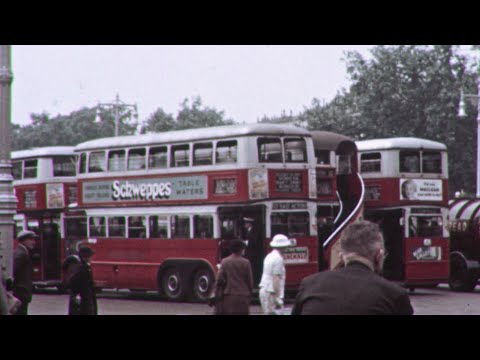 Sightseeing in London & around England, 1937 Restored Color Footage | 16mm Film Scan
