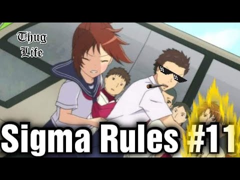 Sigma Rule But It's Anime #11 | Sigma Rule Anime Edition | Sigma Male Memes Review