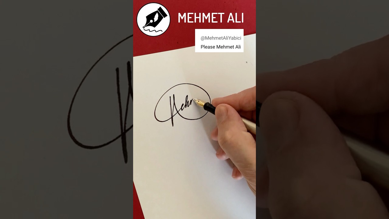 Signature Sign MEHMET ALI #lettersign #handwriting  #namedesign #calligraphy#signwriting