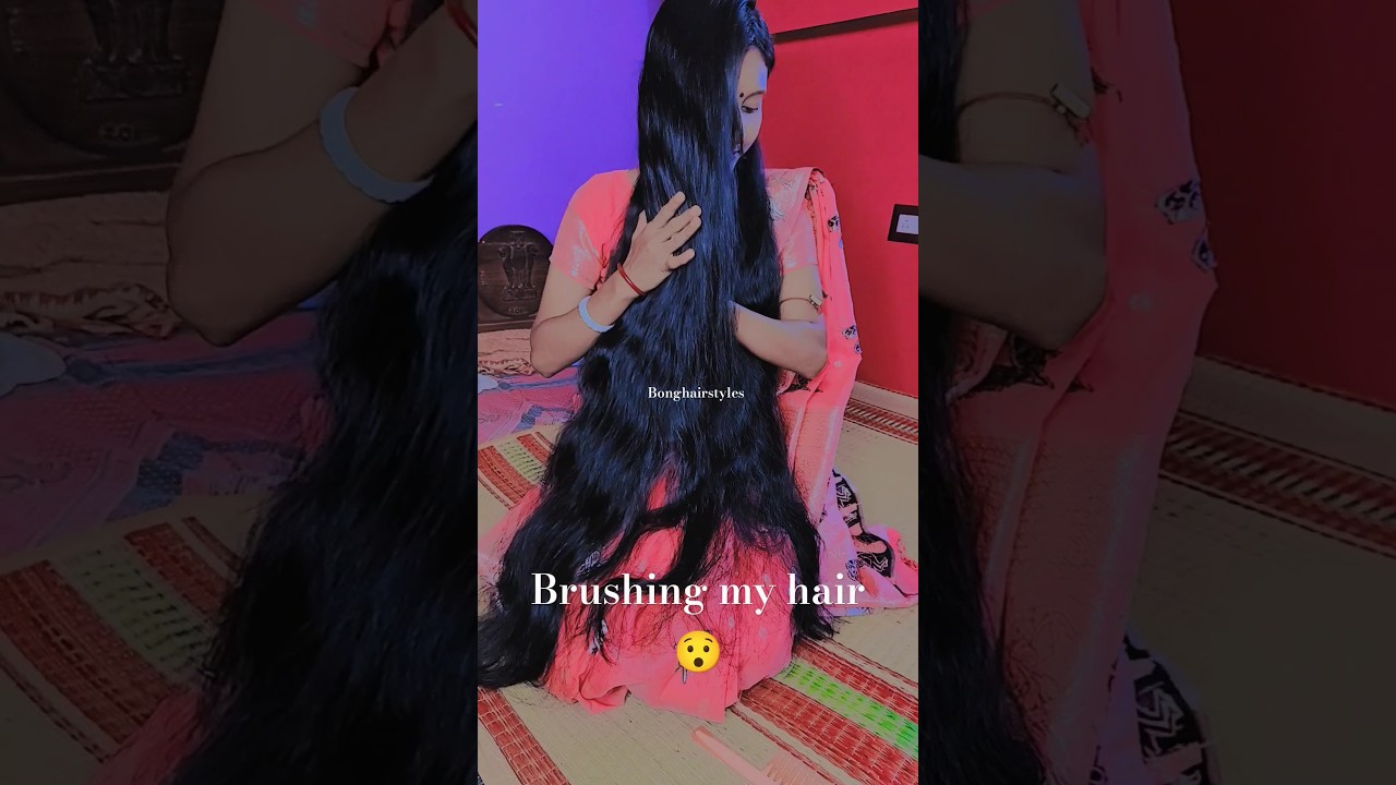 silky shine smooth open long hair Indian girl 🧿🎀#longhair #silkyhair #shinehair #blackhair #openhair
